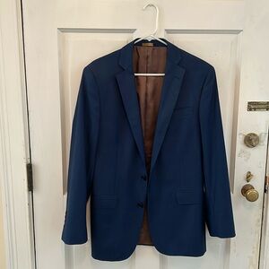 Brooks Brothers Regent-Fit Wool Twill Suit Jacket- blue
